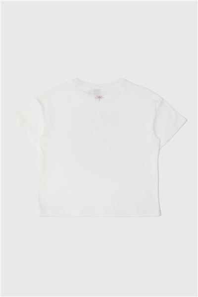 Tyess Kız Çocuk Beyaz T-Shirt