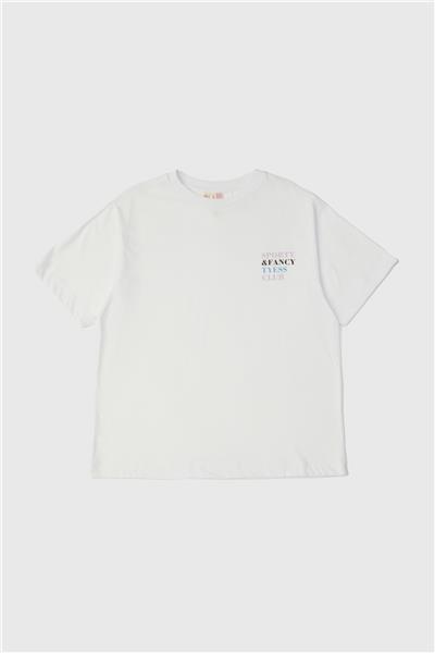 Tyess Kız Çocuk Beyaz T-Shirt