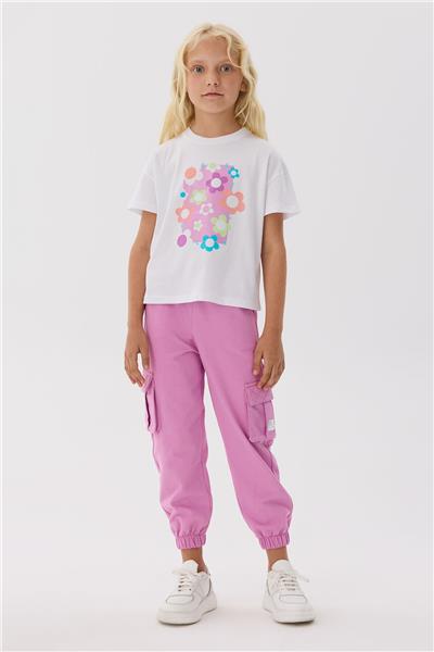Tyess Kız Çocuk Beyaz T-Shirt