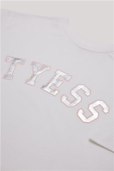 Tyess Kız Çocuk Beyaz T-Shirt
