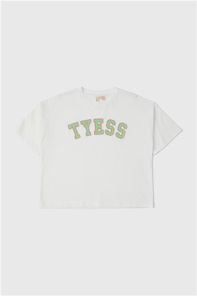 Tyess Kız Çocuk Beyaz T-Shirt