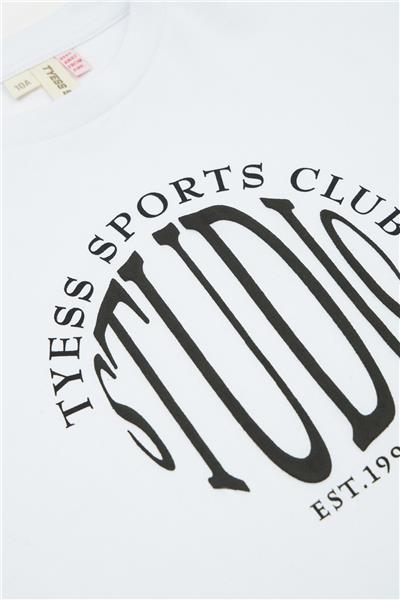 Tyess Kız Çocuk Beyaz Tshirt