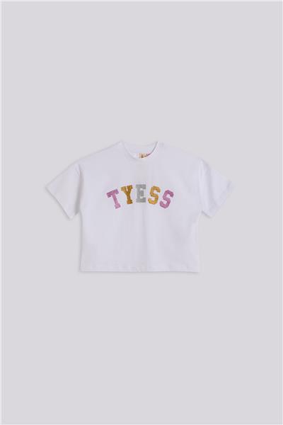 Tyess Kız Çocuk Beyaz TshirtTyess Kız Çocuk Beyaz Tshirt