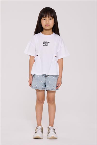 Tyess Kız Çocuk Beyaz TshirtTyess Kız Çocuk Beyaz Tshirt