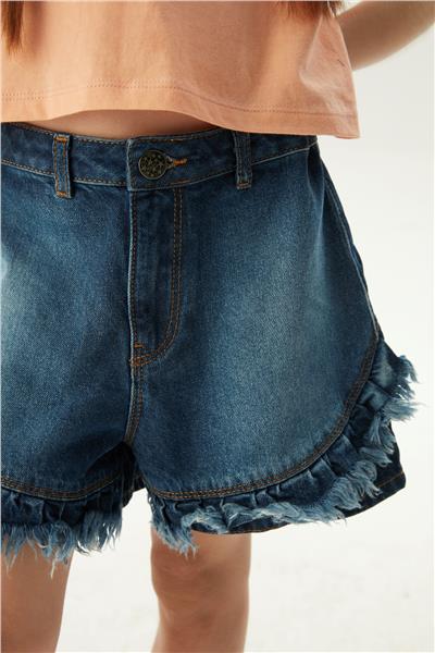 Tyess Kız Çocuk Denim Şort