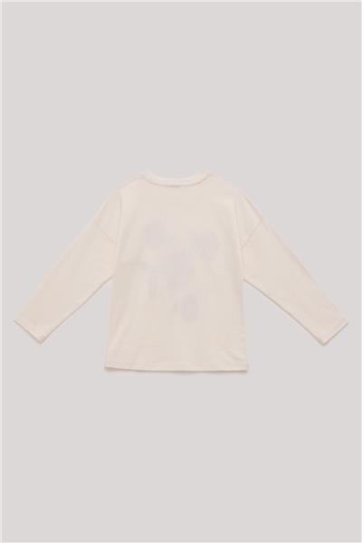 Tyess Kız Çocuk Ekru T-Shirt
