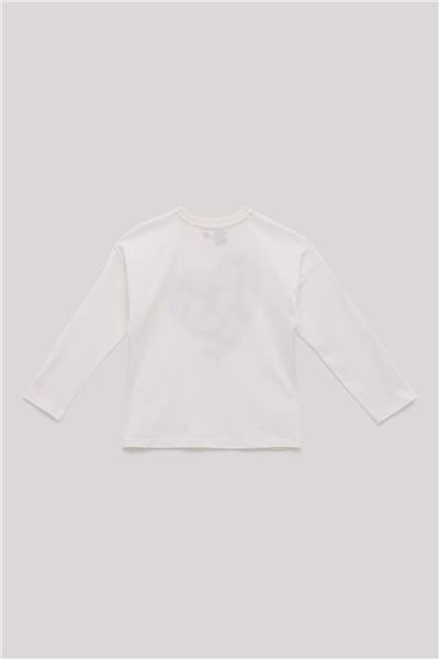 Tyess Kız Çocuk Ekru T-Shirt