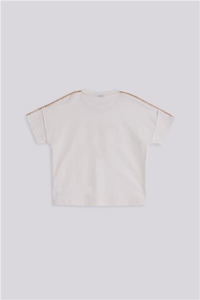 Tyess Kız Çocuk Ekru TshirtTyess Kız Çocuk Ekru Tshirt