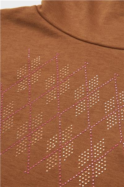 Tyess Kız Çocuk Kamel Sweatshirt