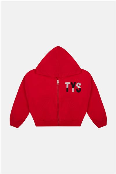 Tyess Kız Çocuk Kırmızı Sweatshirt