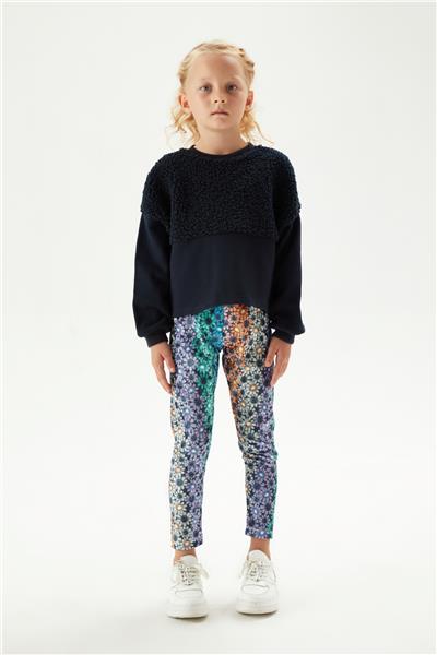 Tyess Kız Çocuk Lacivert Sweatshirt