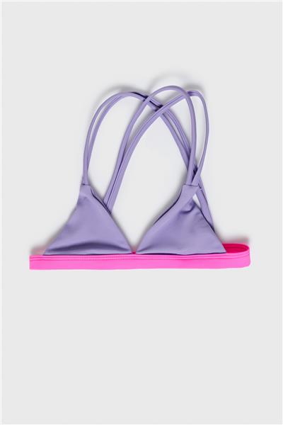 Tyess Kız Çocuk Lila Bikini Üstü