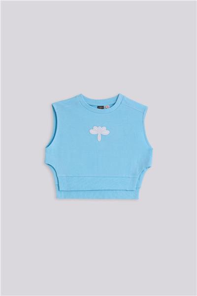 Tyess Kız Çocuk Mavi SweatshirtTyess Kız Çocuk Mavi Sweatshirt