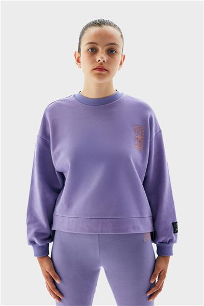 Tyess Kız Çocuk Mor Sweatshirt