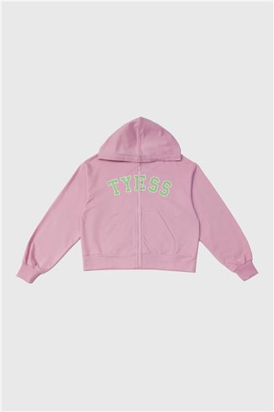 Tyess Kız Çocuk Pembe Eşofman Üstü