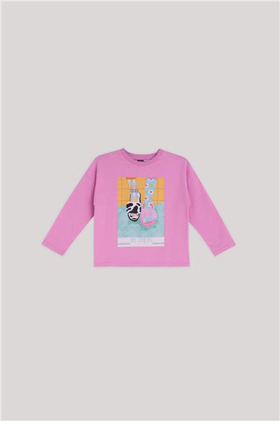 Tyess Kız Çocuk Pembe T-Shirt
