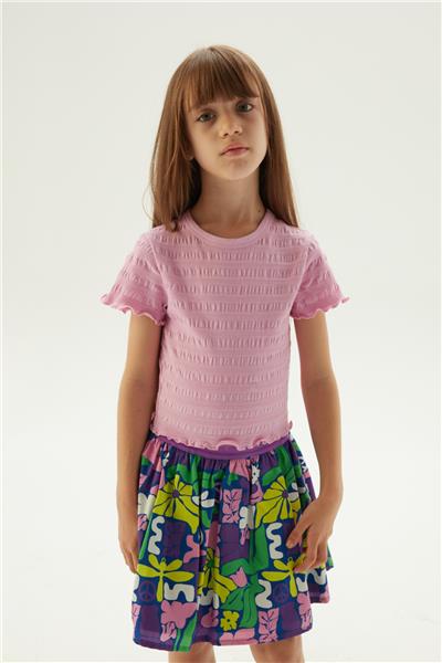 Tyess Kız Çocuk Pembe T-Shirt