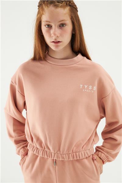 Tyess Kız Çocuk Pudra Sweatshirt