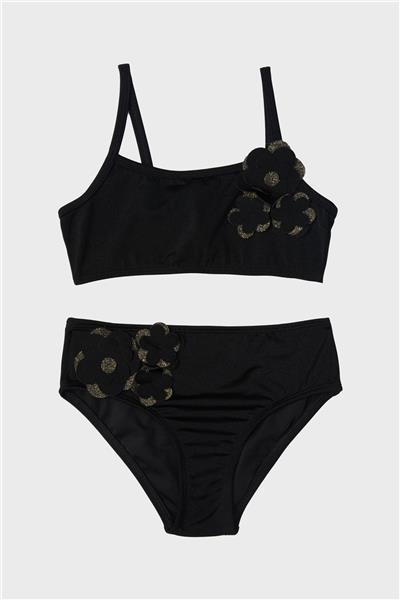 Tyess Kız Çocuk Siyah Bikini