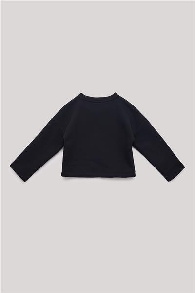 Tyess Kız Çocuk Siyah Sweatshirt