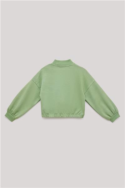Tyess Kız Çocuk Yeşil Sweatshirt