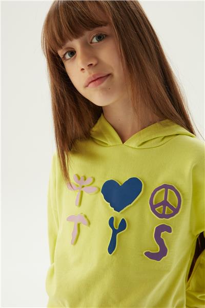 Tyess Kız Çocuk Yeşil Sweatshirt