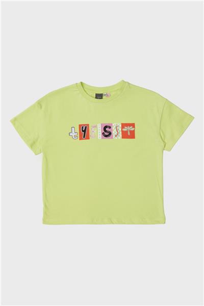 Tyess Kız Çocuk Yeşil T-Shirt