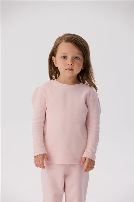 Tyess Basic Kız Bebek Pembe T-Shirt