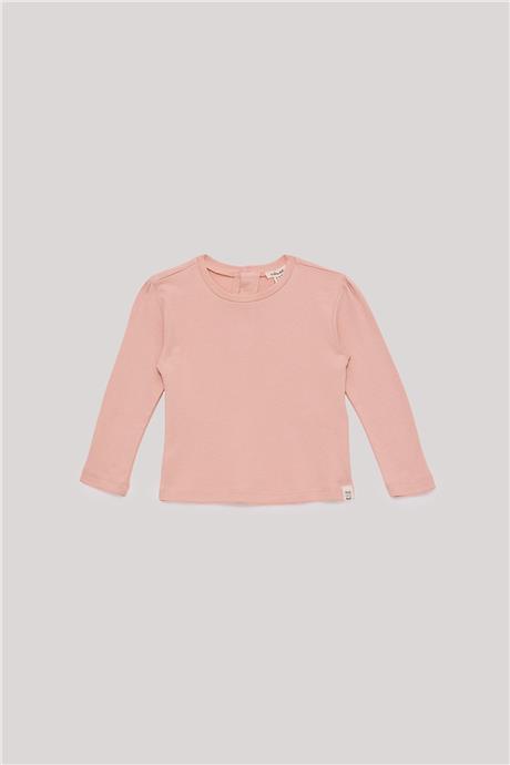 Tyess Basic Kız Bebek Somon T-Shirt