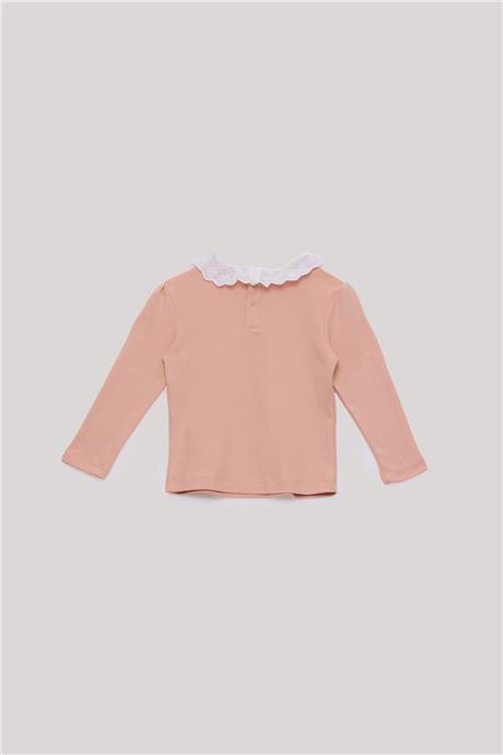 Tyess Basic Kız Bebek Somon T-Shirt