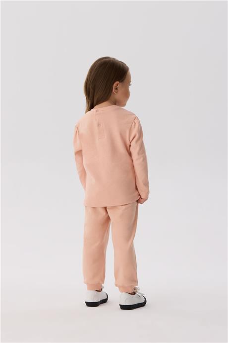 Tyess Basic Kız Bebek Somon T-Shirt