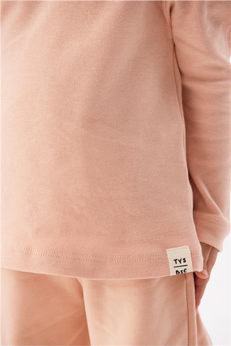 Tyess Basic Kız Bebek Somon T-Shirt