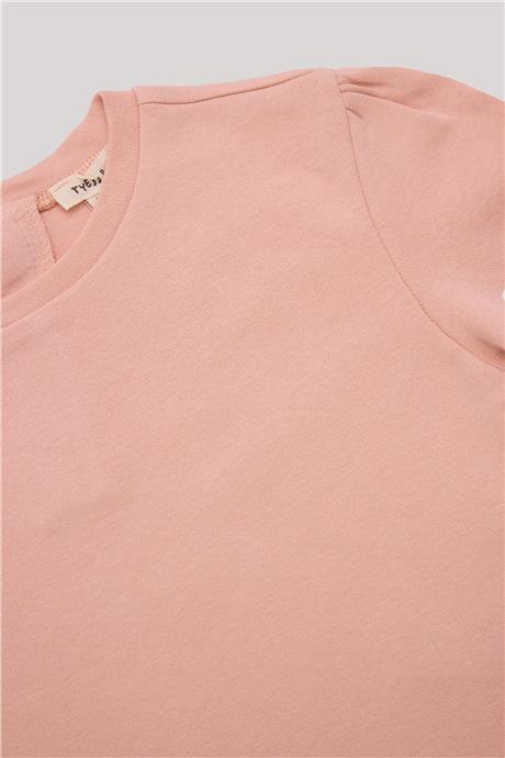 Tyess Basic Kız Bebek Somon T-Shirt