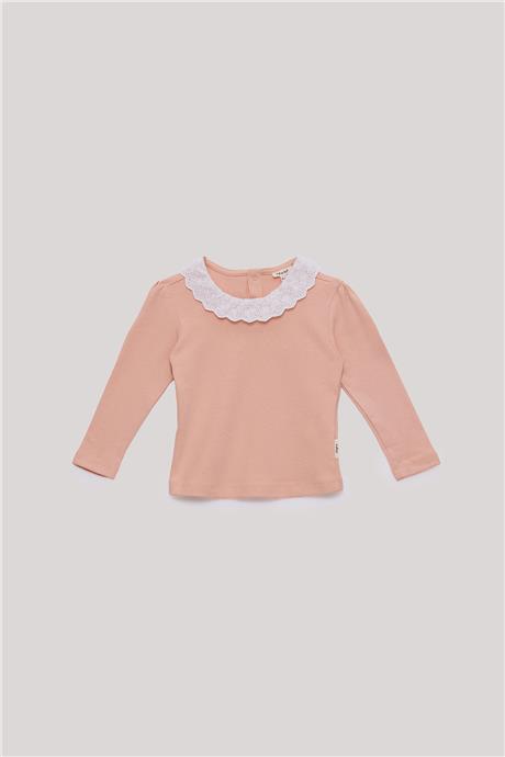 Tyess Basic Kız Bebek Somon T-Shirt