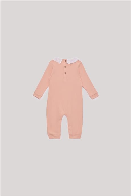 Tyess Basic Kız Bebek Somon Tulum