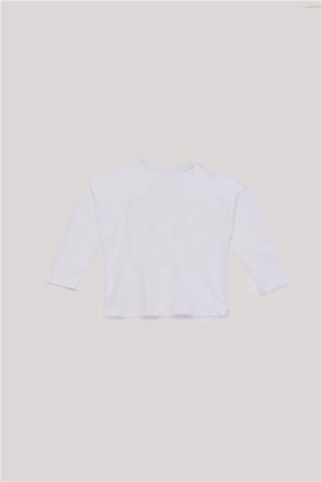 Tyess Basic Kız Çocuk Beyaz T-Shirt