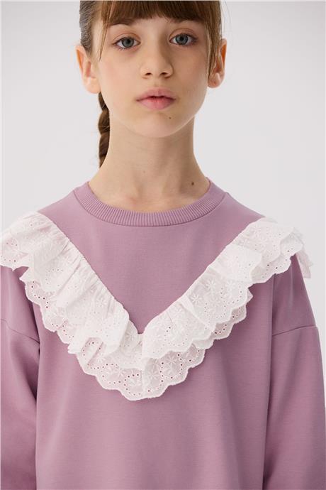Tyess Basic Kız Çocuk Pembe Elbise