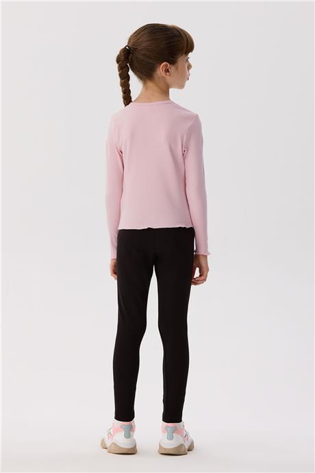 Tyess Basic Kız Çocuk Pembe T-Shirt