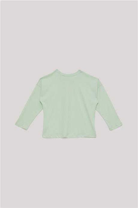 Tyess Basic Kız Çocuk Yeşil T-Shirt