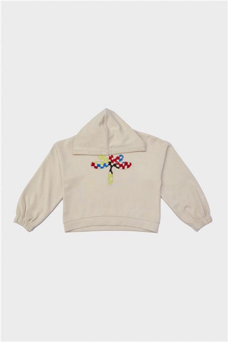 Tyess Kız Çocuk Bej Sweatshirt