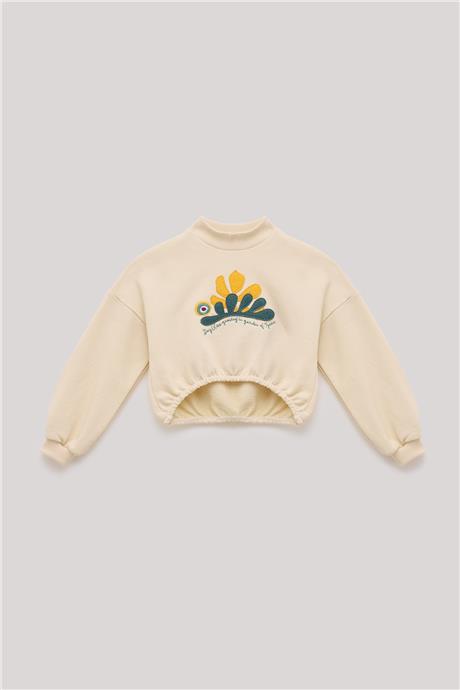 Tyess Kız Çocuk Bej Sweatshirt