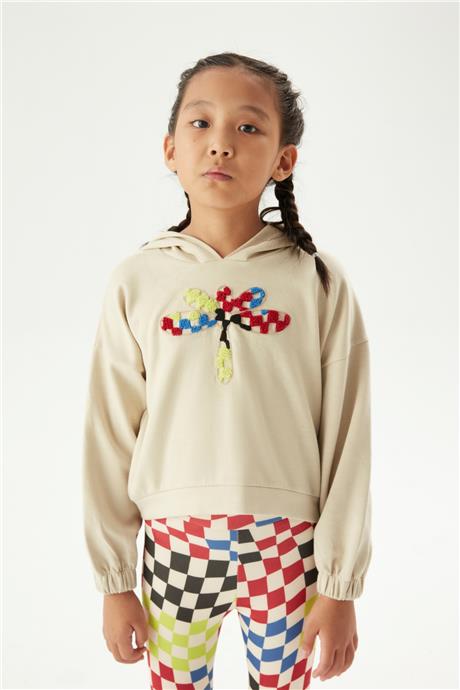 Tyess Kız Çocuk Bej Sweatshirt
