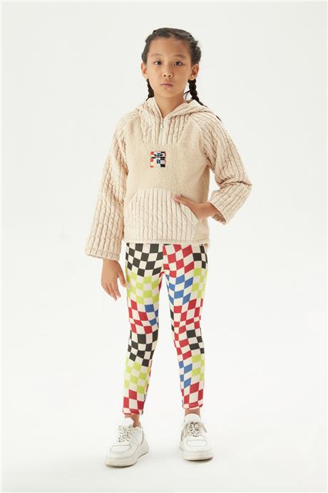 Tyess Kız Çocuk Bej Sweatshirt