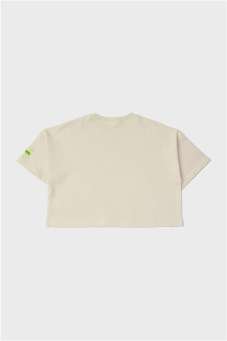 Tyess Kız Çocuk Bej T-Shirt