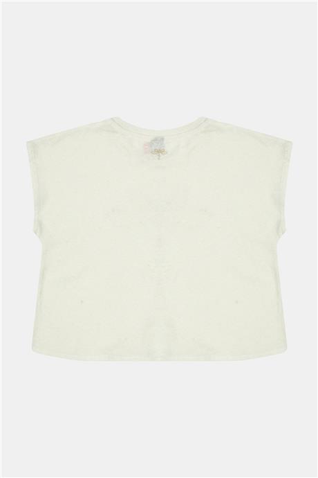 Tyess Kız Çocuk Bej Tshirt