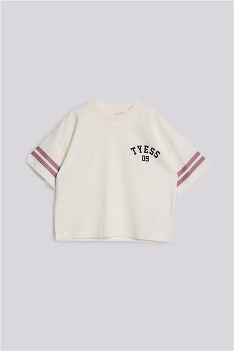 Tyess Girl Beige Tshirt Tyess Girl Beige Tshirt 