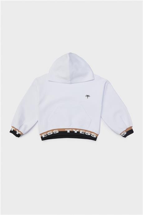 Tyess Kız Çocuk Beyaz Sweatshirt