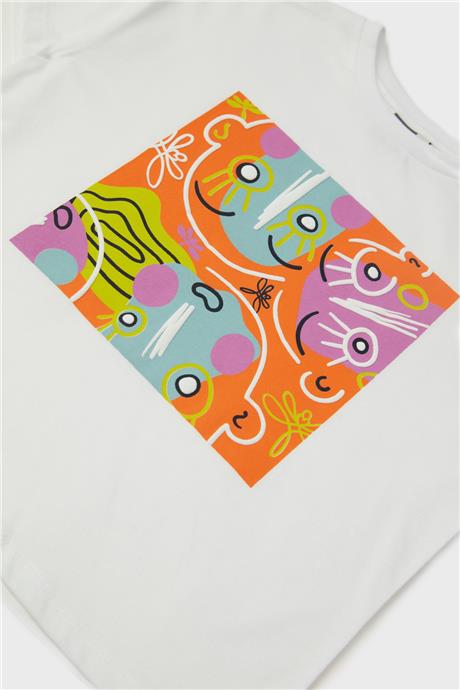 Tyess Kız Çocuk Beyaz T-Shirt