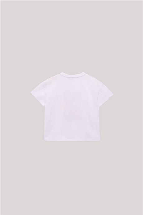 Tyess Kız Çocuk Beyaz T-Shirt