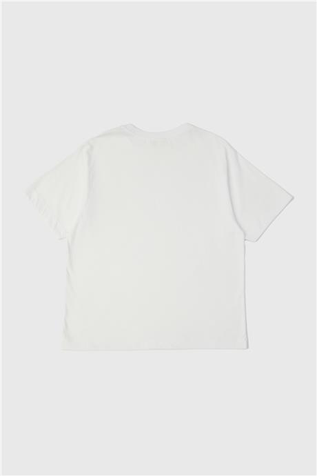 Tyess Kız Çocuk Beyaz T-Shirt